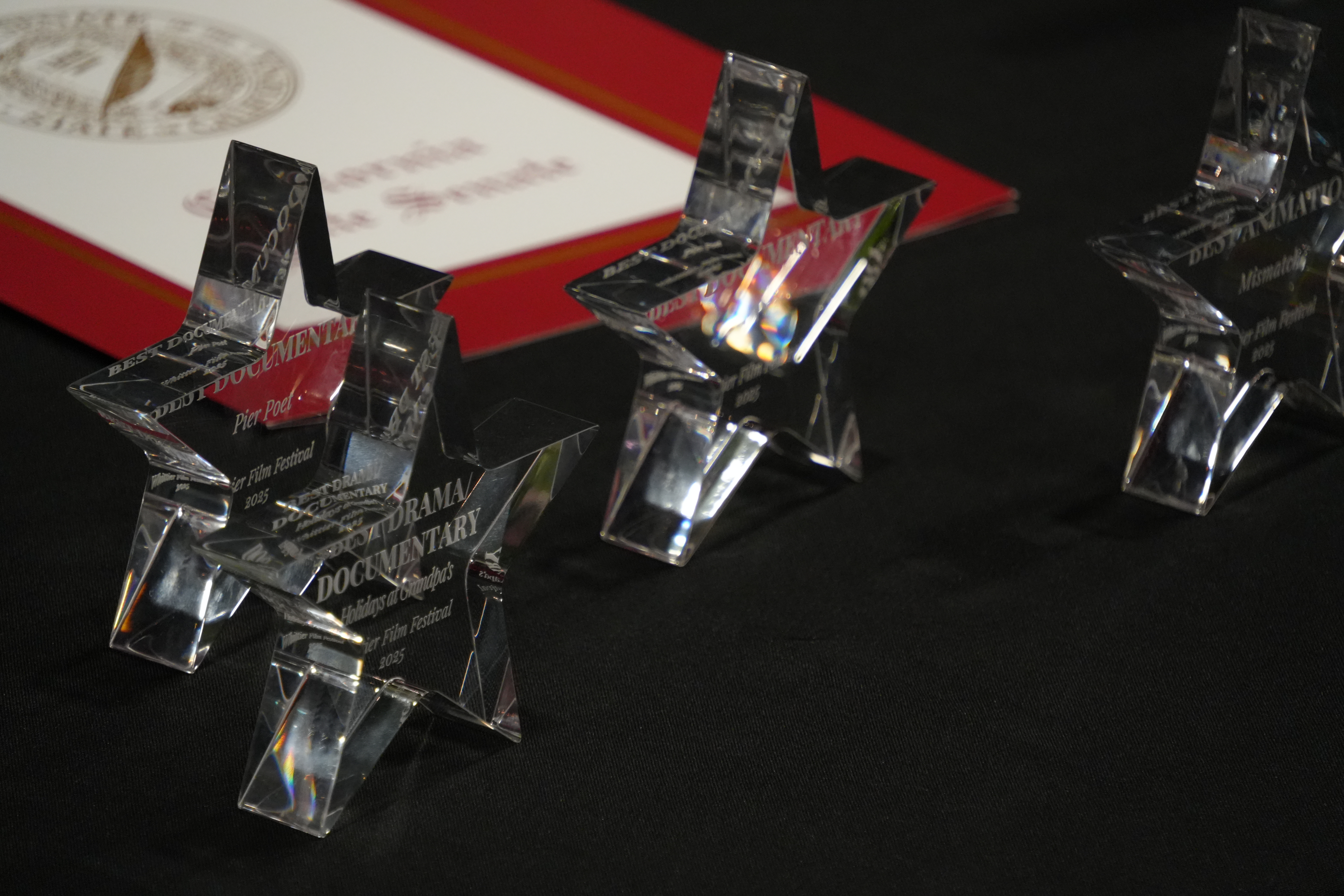 Whittier College students won awards at the inaugural Whittier Film Festival.