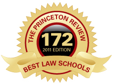 Whittier College Law school featured in the Princeton's reviews Best Law Schools guidebook.