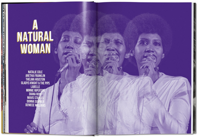 Photo of Aretha Franklin within the book