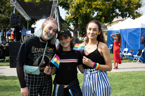 Students at Pride Festival