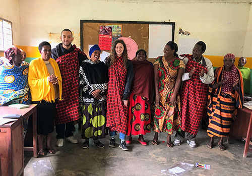 A group of people in Tanzania.