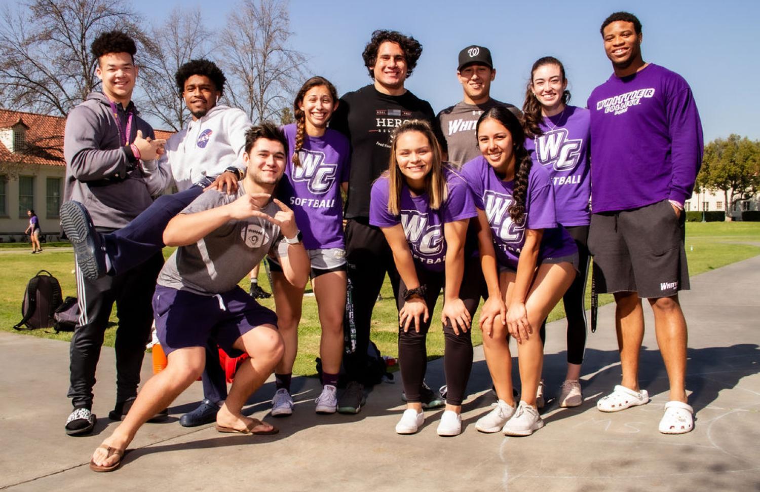 Group of student athletes