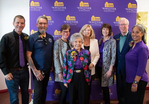 Poet Award winners and President Dillon