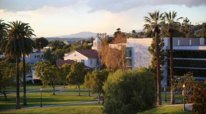 A view of Whittier College campus during the evening. | Whittier College