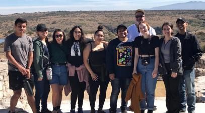 A group of students and professor Tony Barnstone in Mexico.