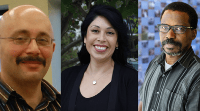 Professors Ralph Isovitsch, Sylvia Lopez Vetrone, and David Mbora