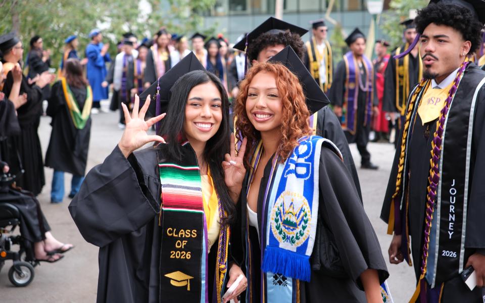 Students celebrating 