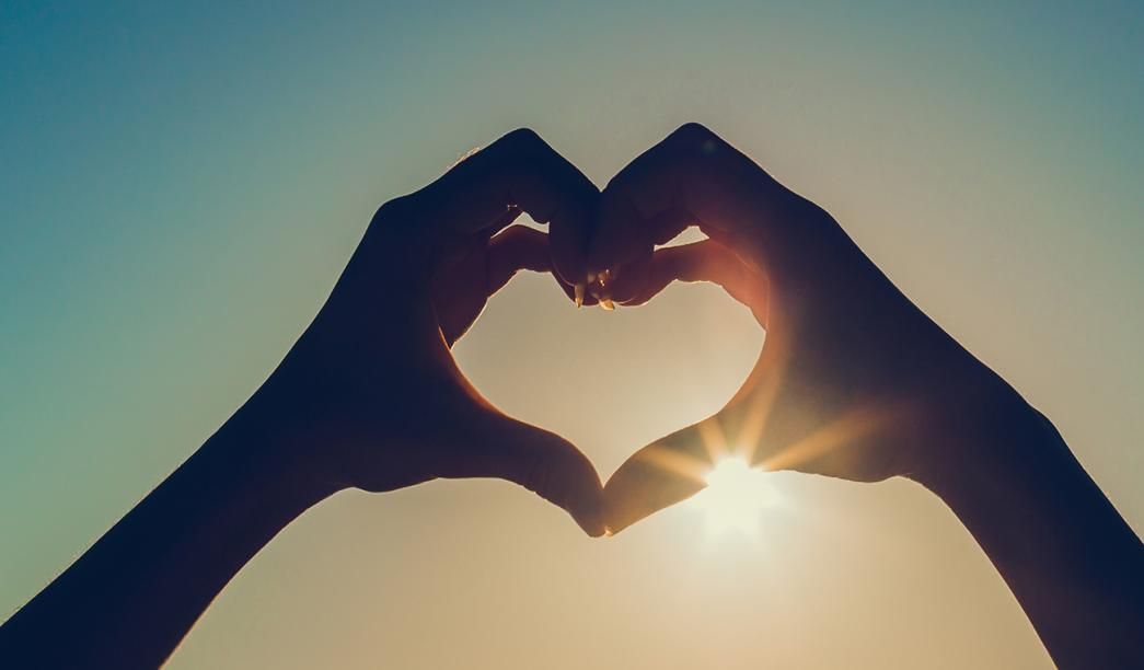 Hands making a heart shape
